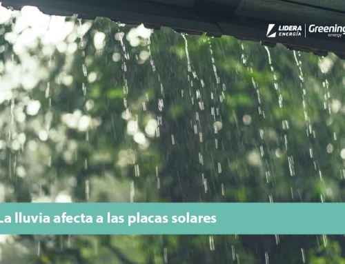 La lluvia afecta a las placas solares